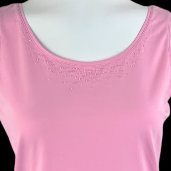 Tommy Bahama Beaded Embroidered Barbie Tank Top 🌸Host Pick🌸 - Picture 7 of 12